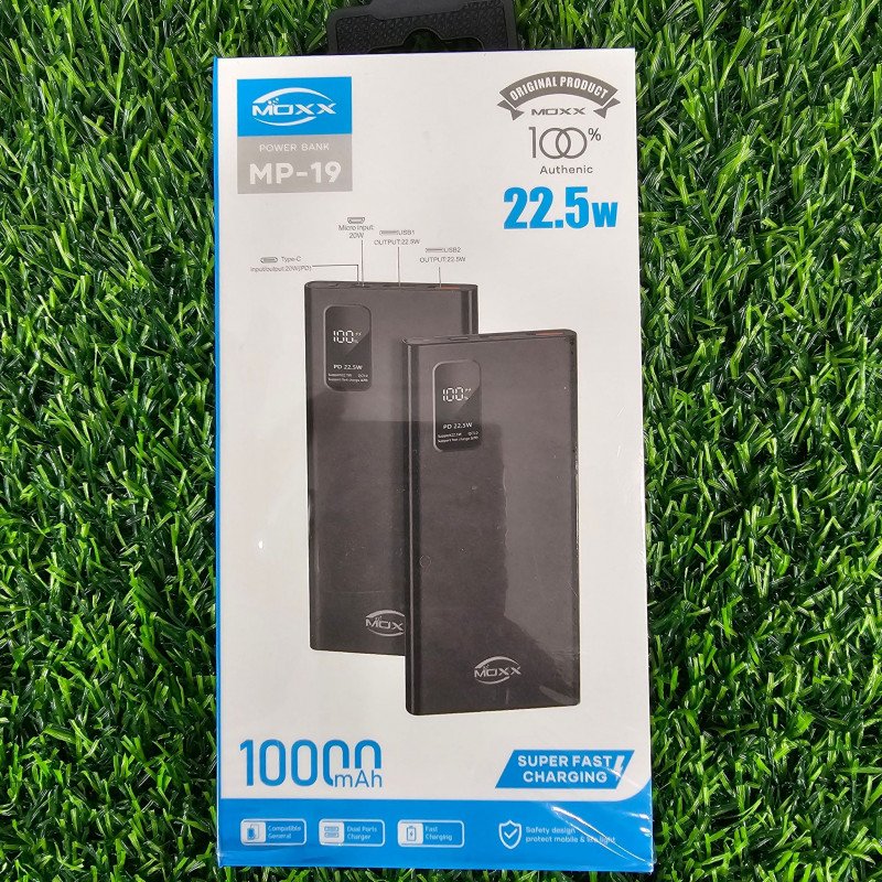 Moxx mp-19-22.5w 10000mah power bank double port double usb